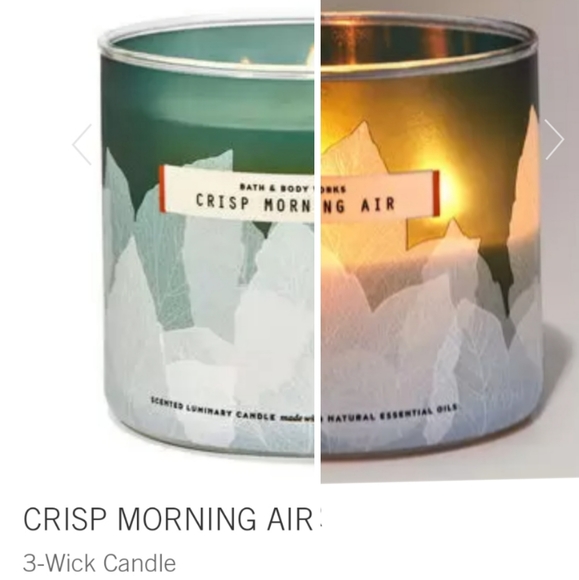 🕯NWT‼️ BBW "Crisp Morning Air" 3-wick Candle